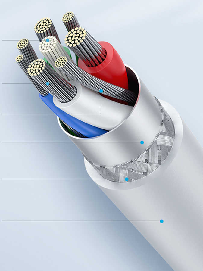 Wiwu G10 Gear Charging Micro Kablo Siyah