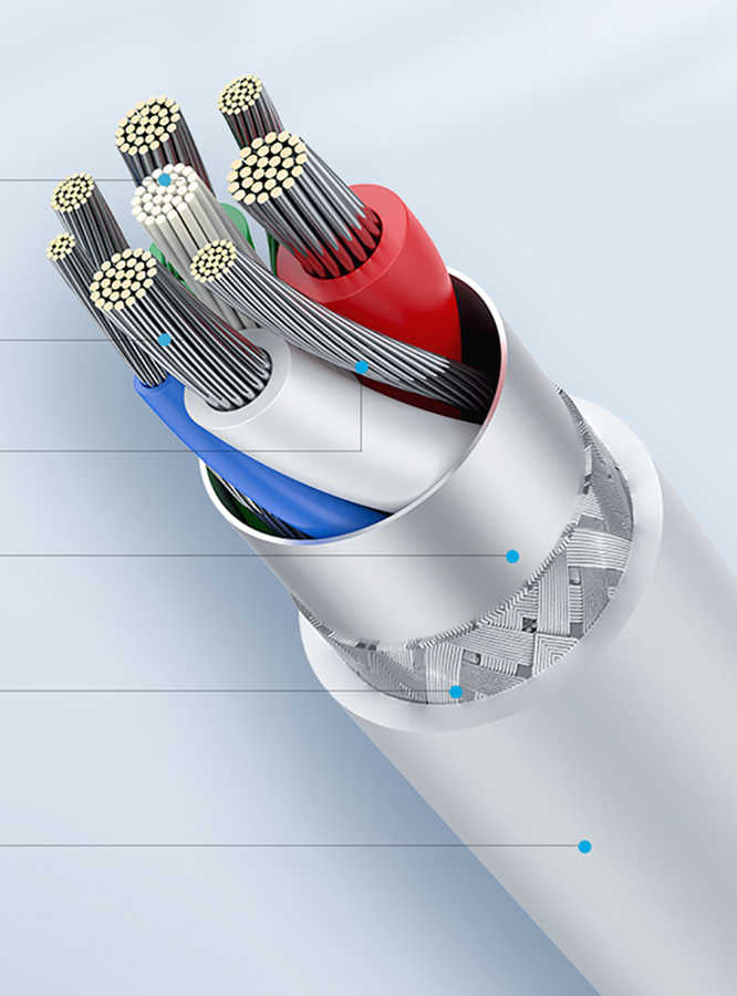Wiwu G20 Gear Charging Type-C Kablo Siyah