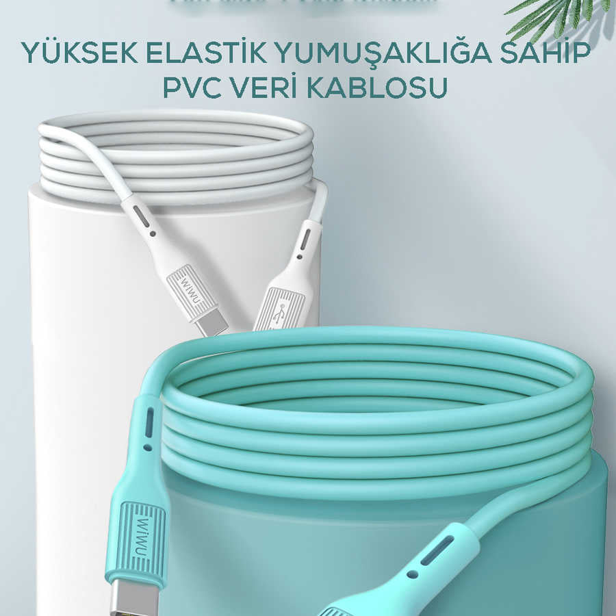 Wiwu G40 Vivid Micro Usb Kablo Beyaz
