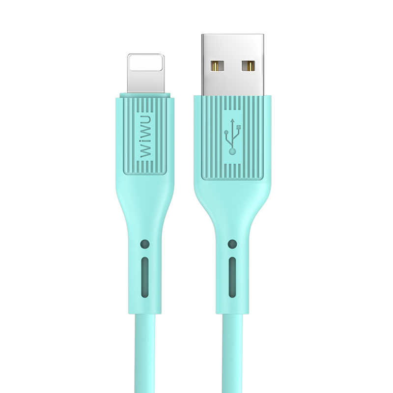 Wiwu G60 Vivid Lightning Usb Kablo Mavi