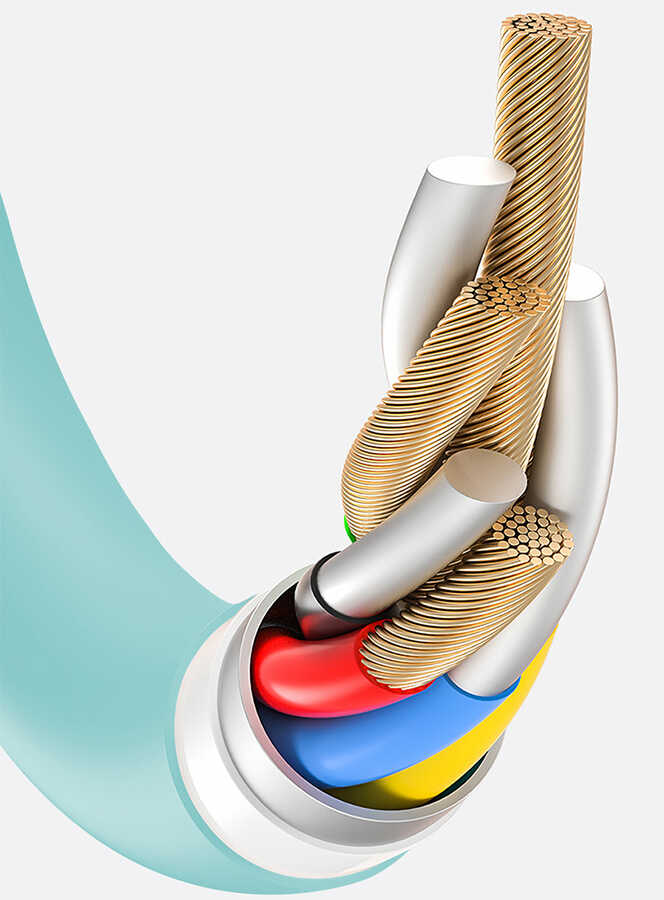 Wiwu G70 Vivid Type-C To Lightning PD Kablo Beyaz