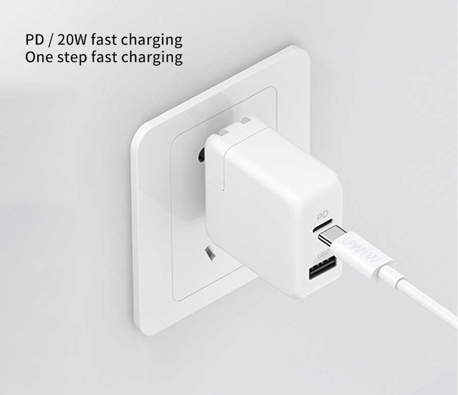 Wiwu G90 20W PD To Lightning Kablo 1M Beyaz