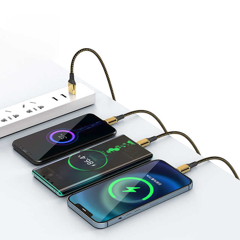 Wiwu Golden Series GD-100 Lightning Data Kablo 3M Gold