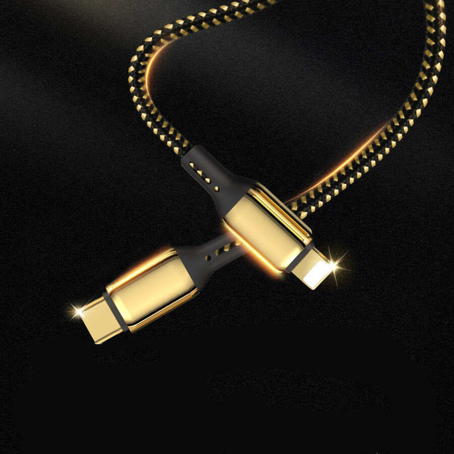 Wiwu Golden Series GD-103 Lightning To PD Data Kablo 2M Gold