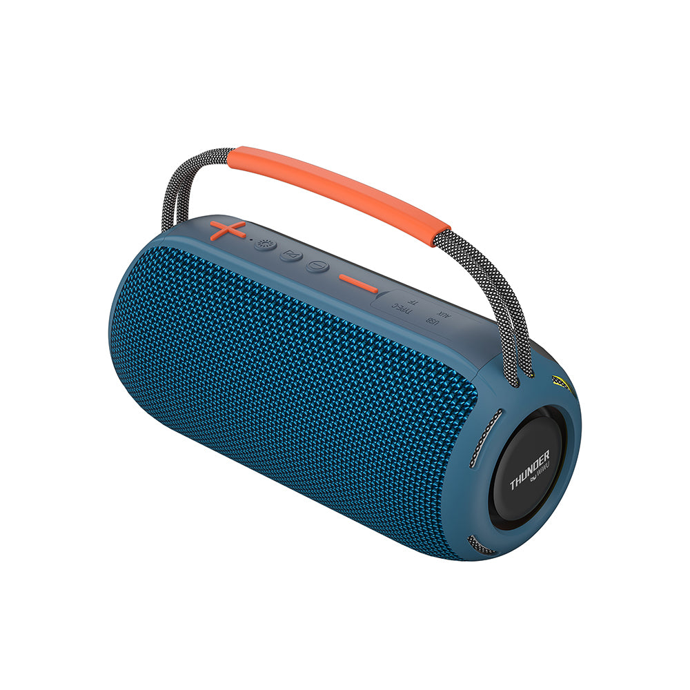 Wiwu H6 RGB Işıklı Askılı TWS Bluetooth Speaker Hoparlör v5.3 16W Mavi