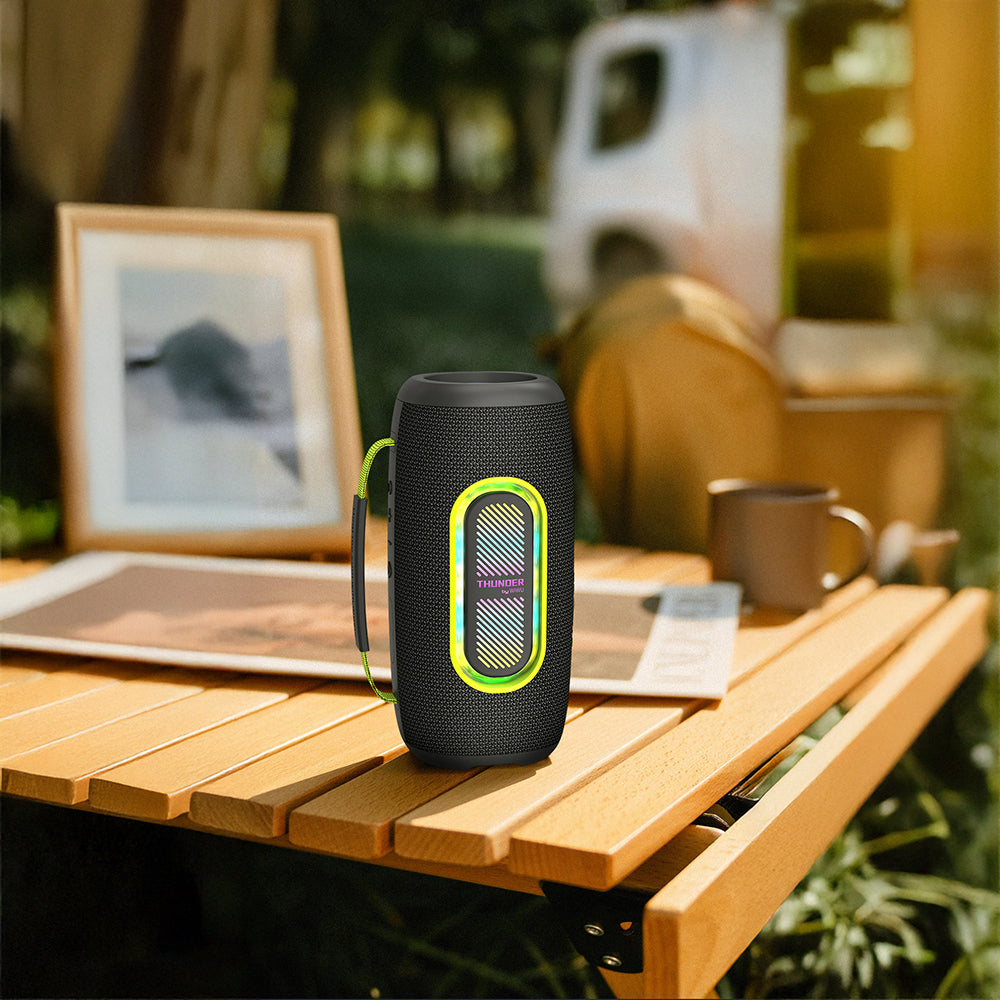 Wiwu H7 RGB Işıklı Askılı TWS Bluetooth Speaker Hoparlör v5.3 40W Siyah