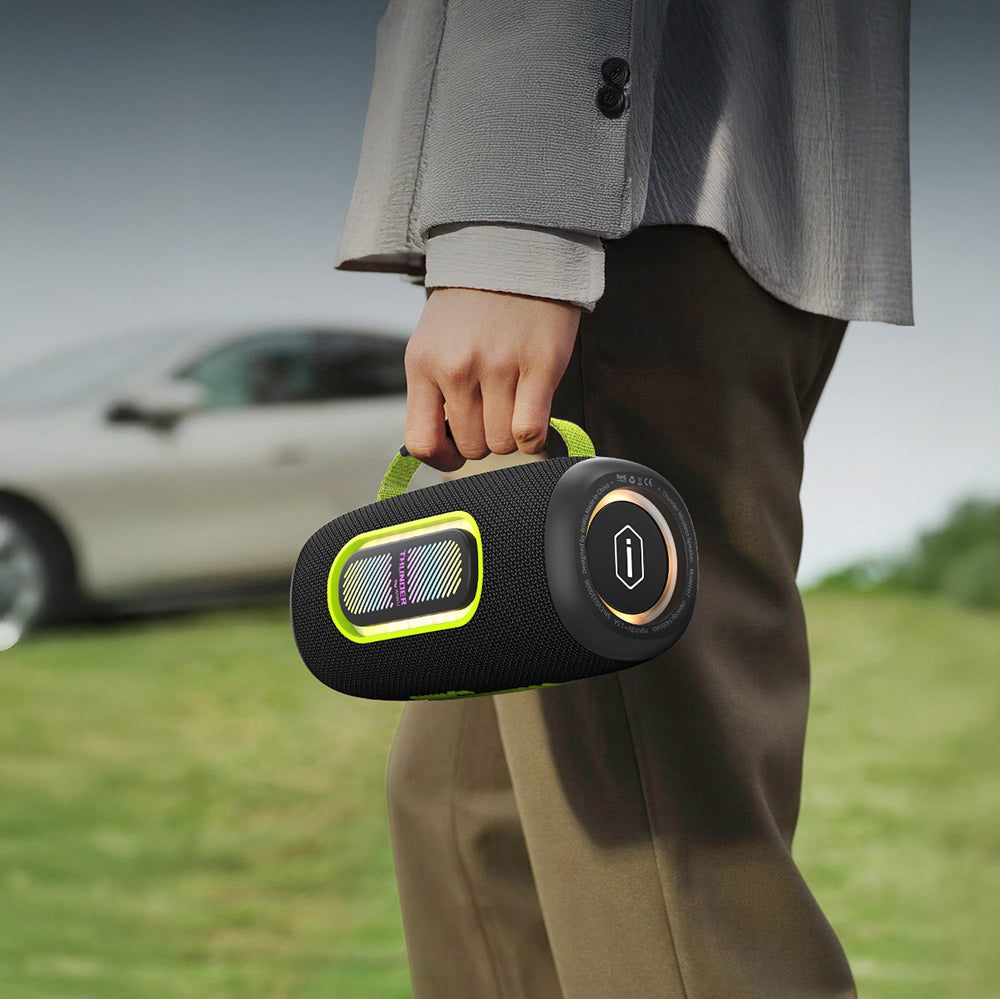 Wiwu H7 RGB Işıklı Askılı TWS Bluetooth Speaker Hoparlör v5.3 40W Siyah