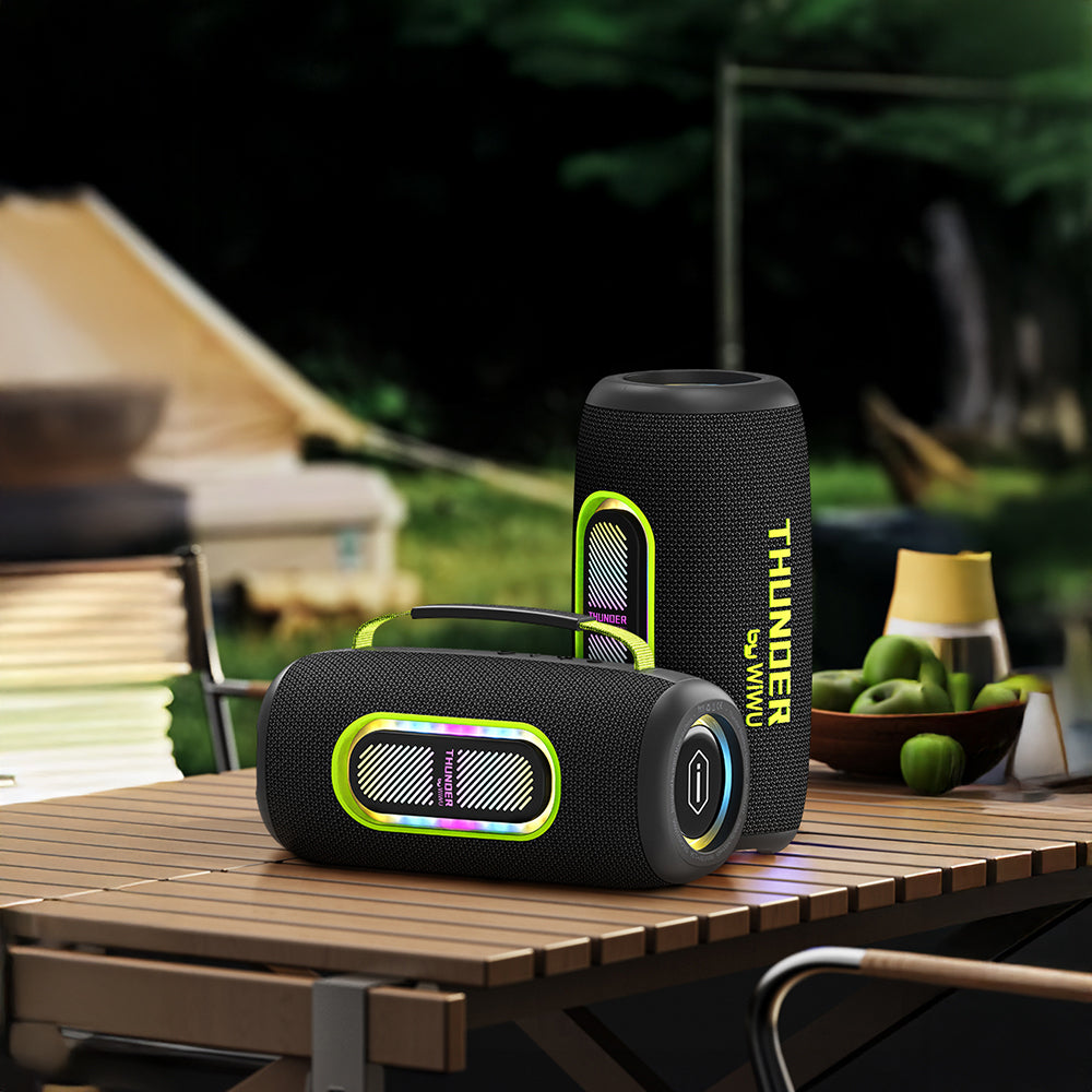 Wiwu H7 RGB Işıklı Askılı TWS Bluetooth Speaker Hoparlör v5.3 40W Siyah