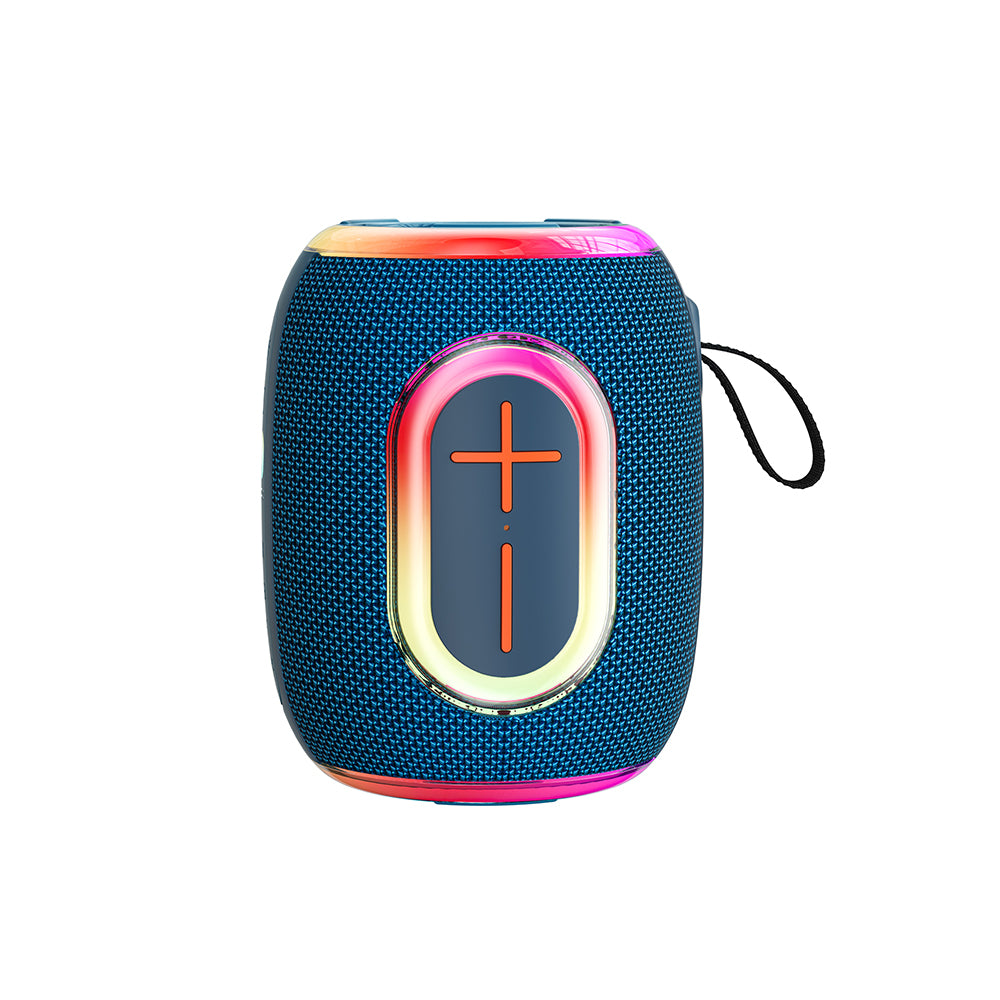 Wiwu H9 RGB Işıklı Askılı TWS Bluetooth Speaker Hoparlör v5.3 10W Mavi