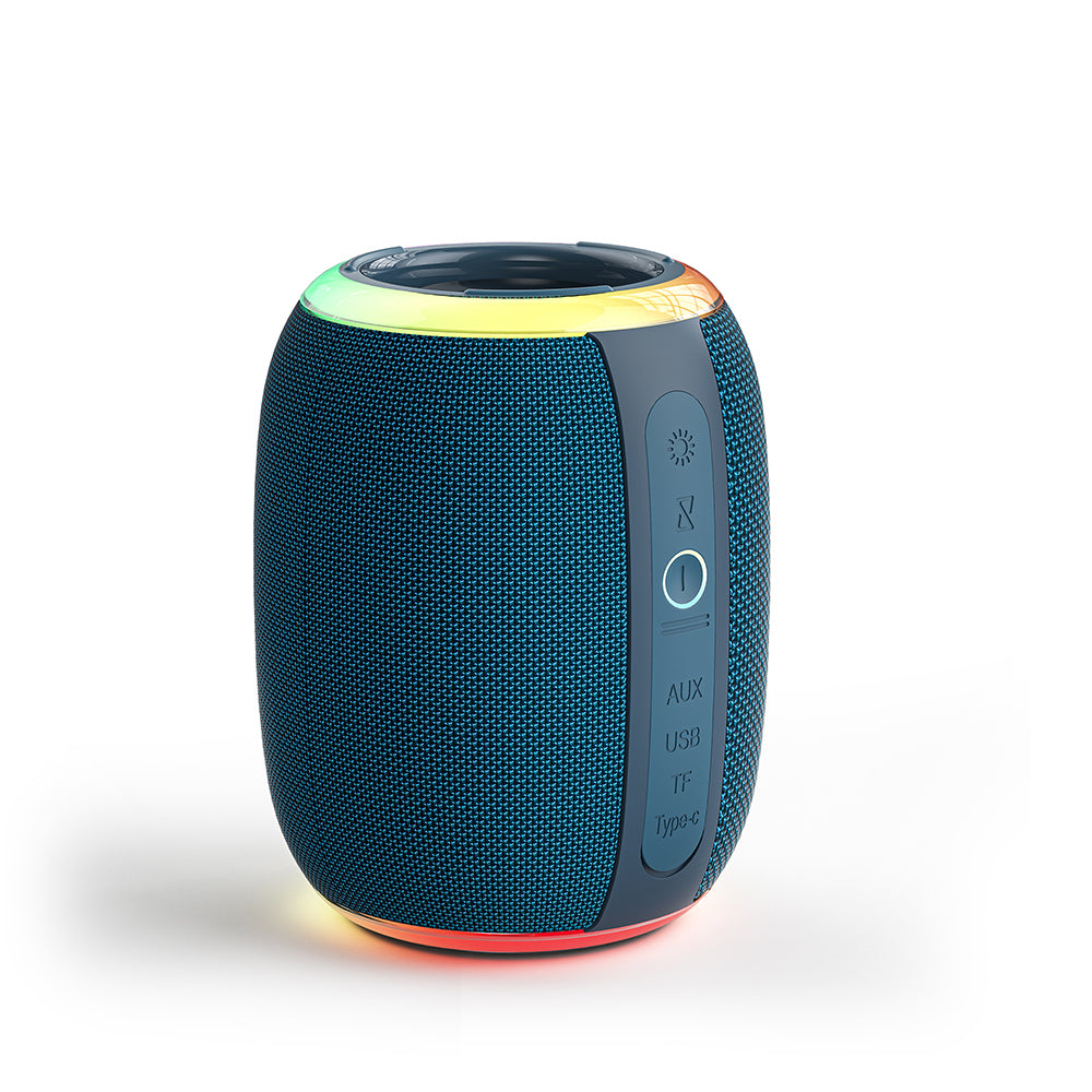 Wiwu H9 RGB Işıklı Askılı TWS Bluetooth Speaker Hoparlör v5.3 10W Mavi