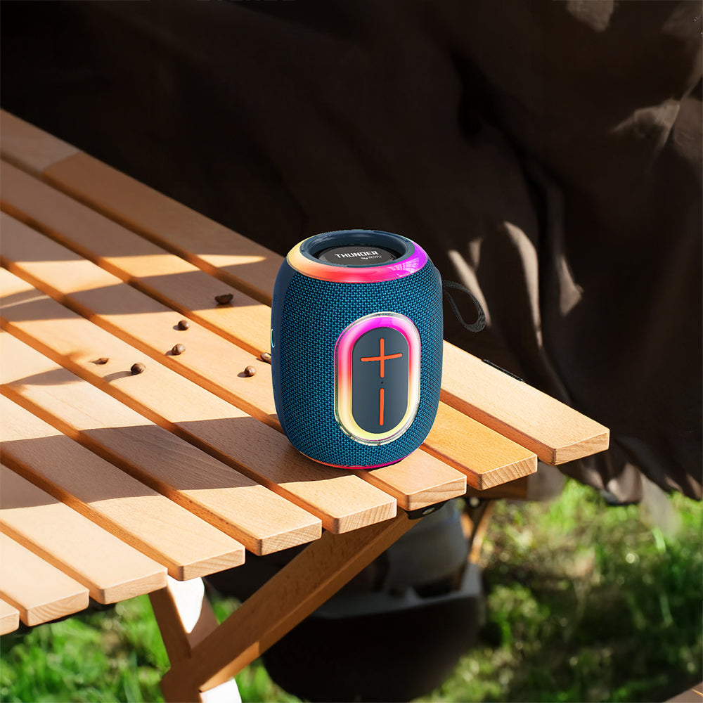 Wiwu H9 RGB Işıklı Askılı TWS Bluetooth Speaker Hoparlör v5.3 10W Mavi