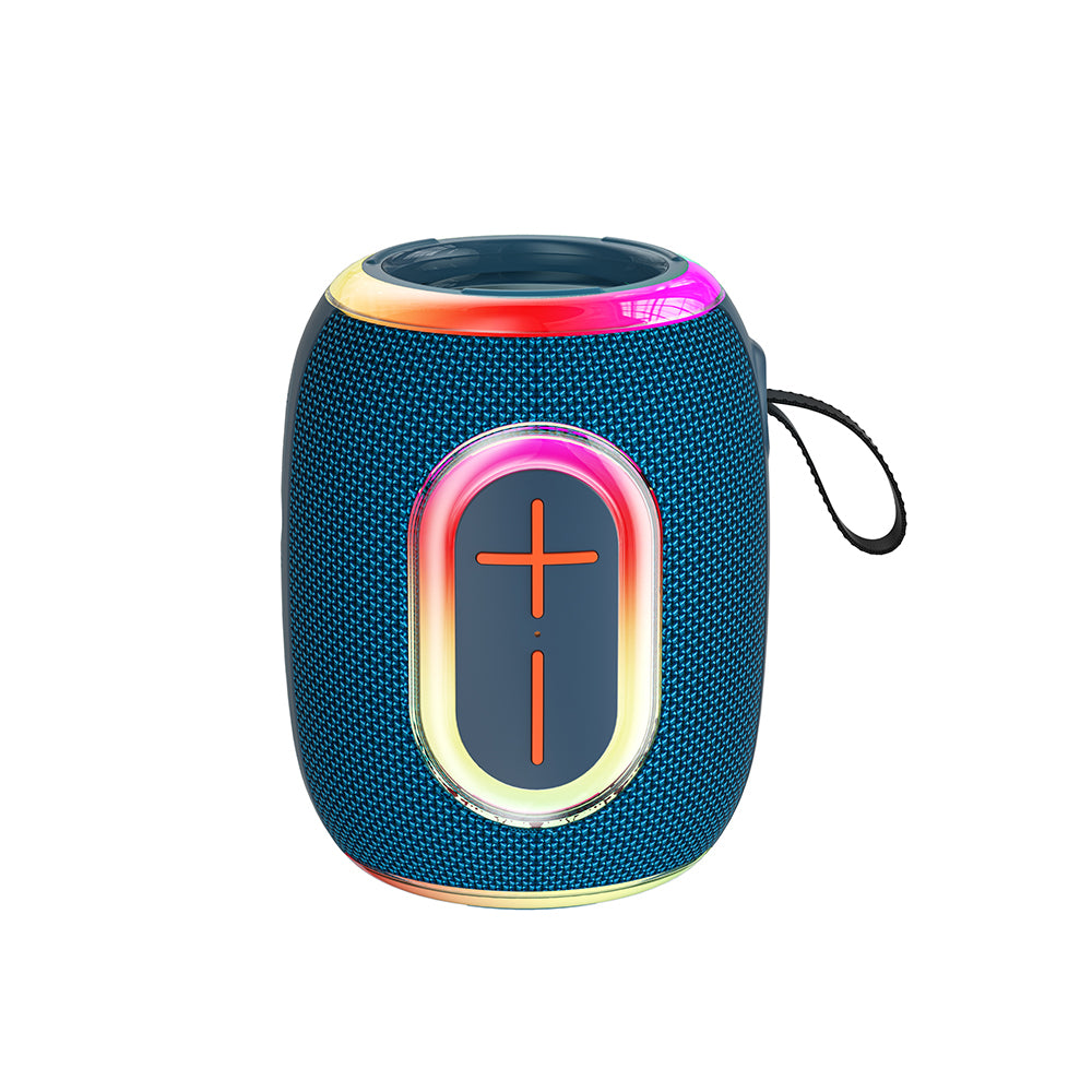 Wiwu H9 RGB Işıklı Askılı TWS Bluetooth Speaker Hoparlör v5.3 10W Mavi