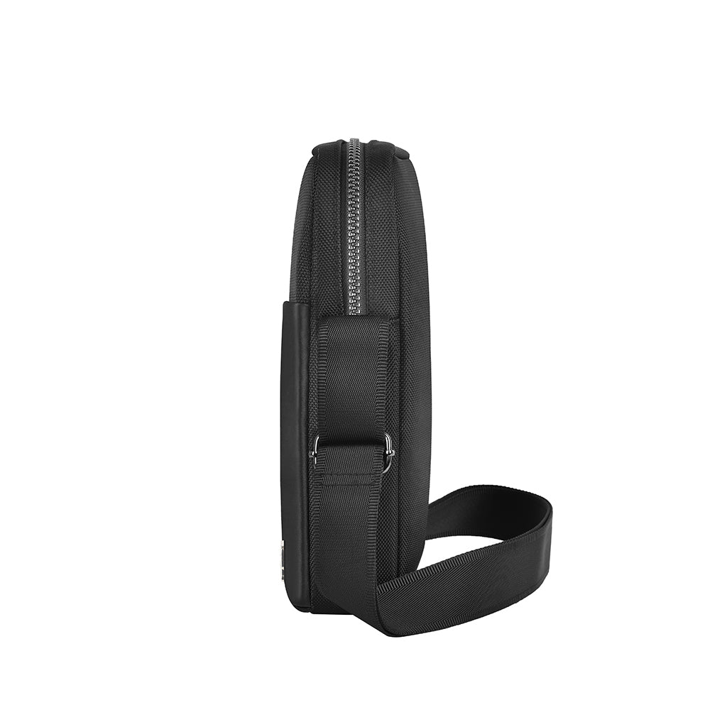 Wiwu Hali Serisi Sling 1680D Su Geçirmez Polyester Kumaş Çapraz Askılı Vücut Çantası Siyah