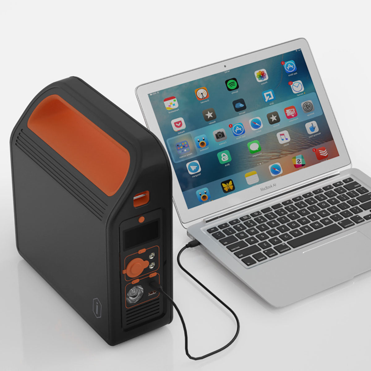 Wiwu JC-12 Dijital Ekran Lambalı Çoklu Priz ve Araç Şarj Portlu Taşınabilir Powerbank 300W 86400mAh Siyah