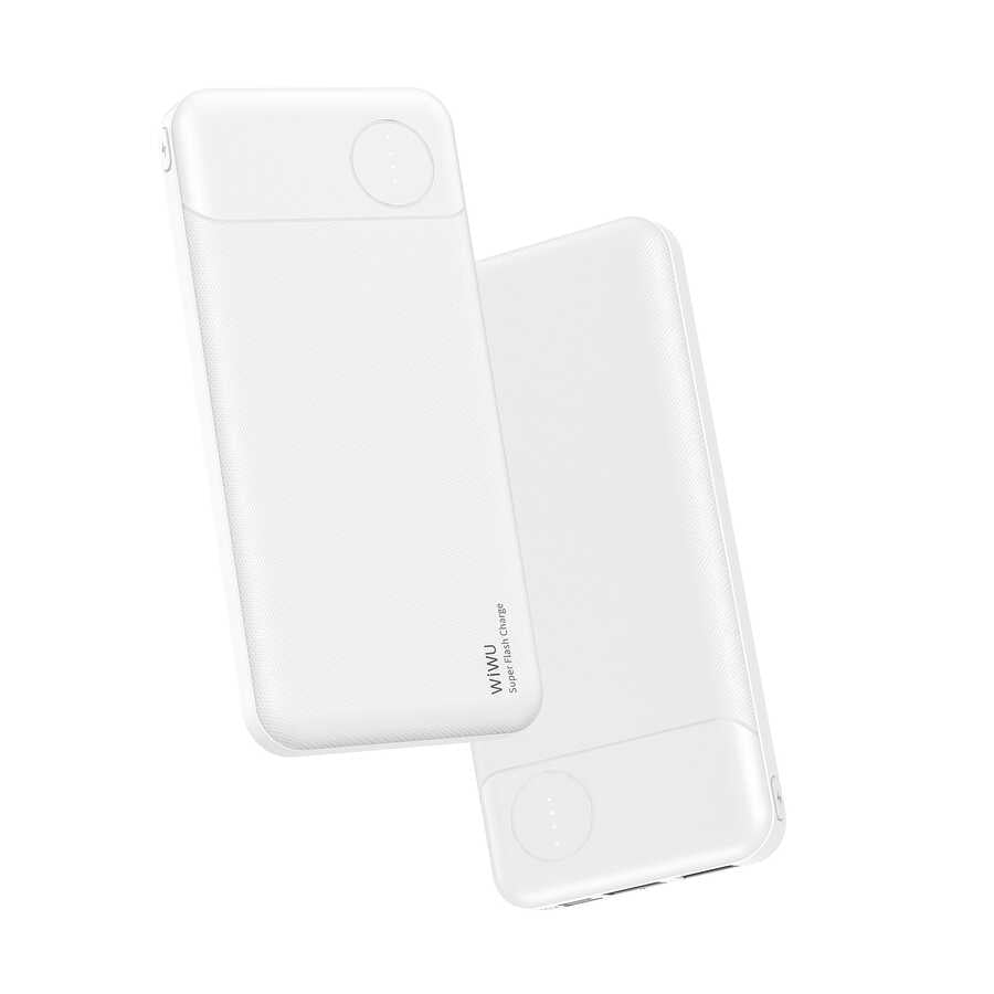Wiwu JC-14 Super Flash Charge 10000 Mah Power Bank Beyaz