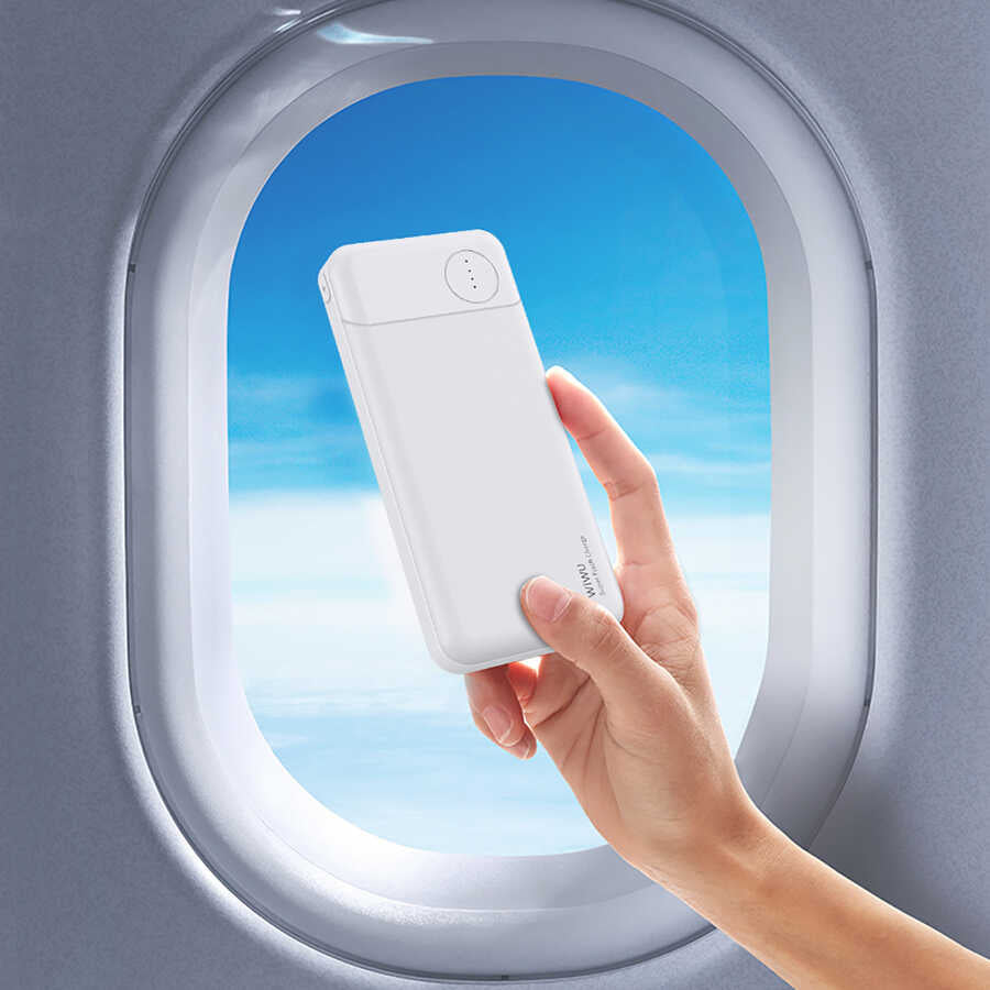 Wiwu JC-14 Super Flash Charge 10000 Mah Power Bank Beyaz