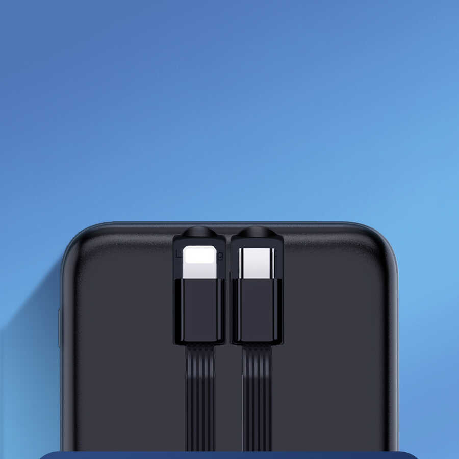 Wiwu JC-18 PD Hızlı Şarj Özellikli Led Göstergeli Powerbank 18W 10000mAh Beyaz