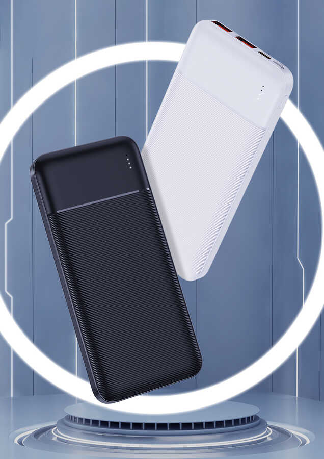 Wiwu JC-19 PD Hızlı Şarj Özellikli Şarj Göstergeli Powerbank 20W 10000mAh Siyah