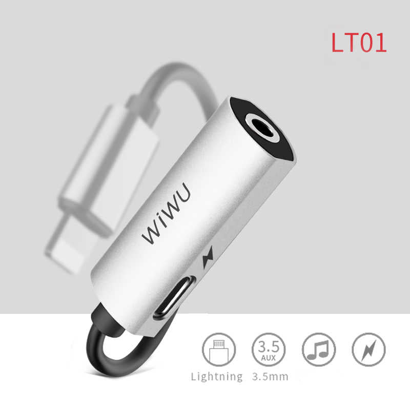 Wiwu LT01 Lightning Ses Adaptörü Gri