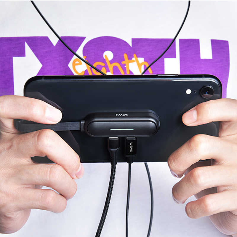 Wiwu LT06 Lightning Ses Adaptörü Kırmızı