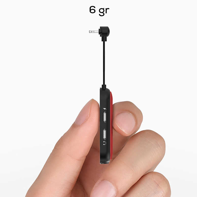 Wiwu LT06 Lightning Ses Adaptörü Gümüş