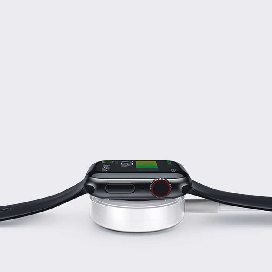 Wiwu M10 2 in 1 Wireless ve Lightning PD Şarj Kablosu Beyaz