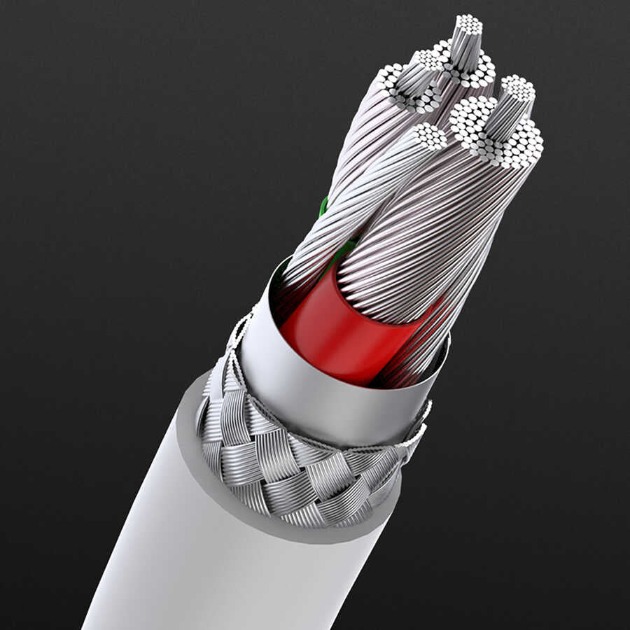 Wiwu M10 2 in 1 Wireless ve Lightning PD Şarj Kablosu Beyaz