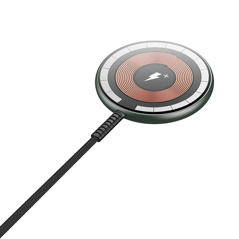 Wiwu M14 Intelligent Wireless Magnetik Şarj Ultra İnce Şeffaf 15W Android iOS Destekli Siyah