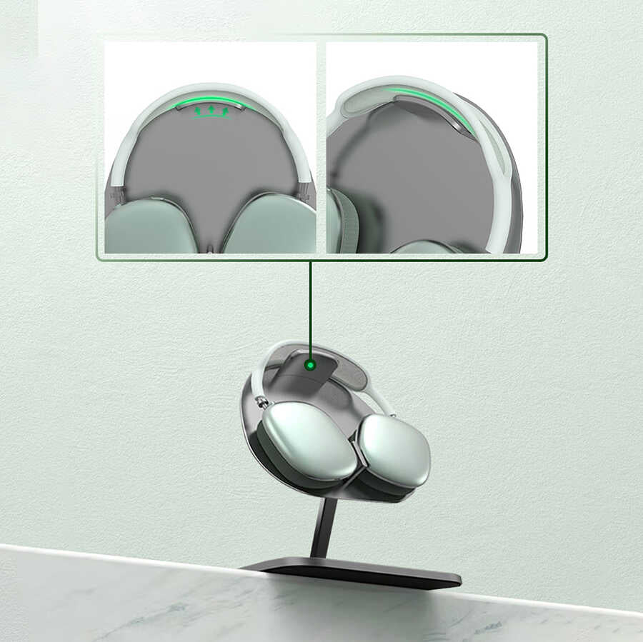 Wiwu M15 Mıknatıslı Kablosuz Şarj Standı 15+15W Max. Gri