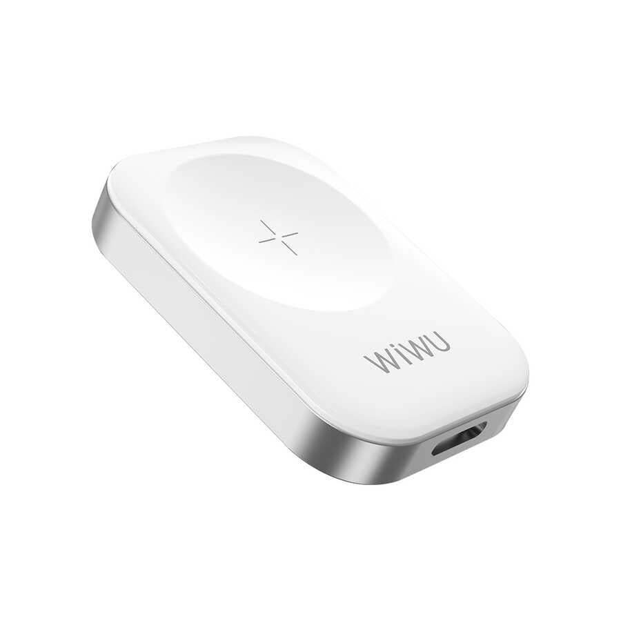 Wiwu M16 Akıllı Saat Mini Wireless Magnetik Şarj Aleti 2.5W Beyaz