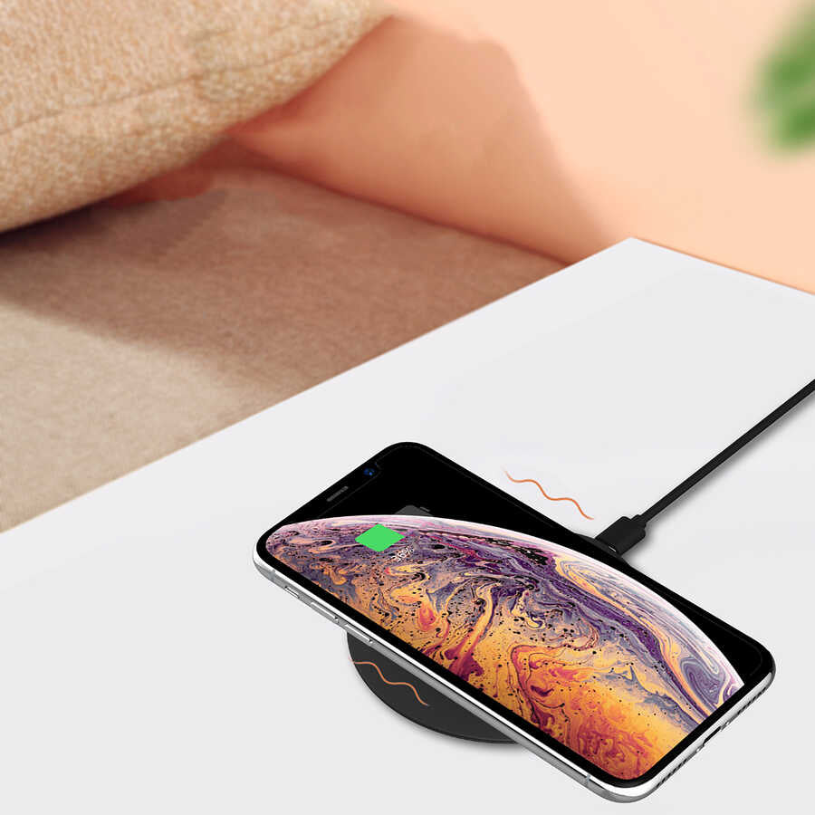 Wiwu M3 Wireless Magnetik Şarj 15W iOS Android Destekli Siyah