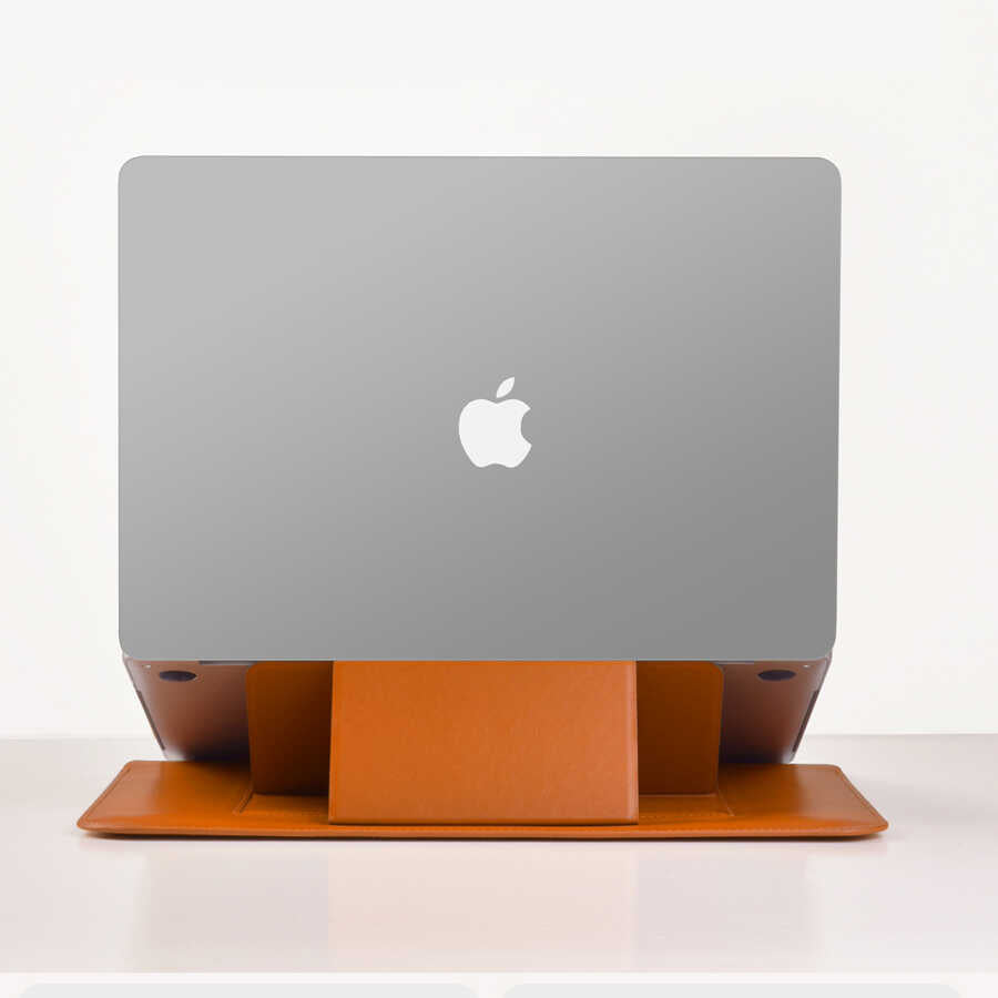 Apple Macbook 13.3' Pro 2022 M2 Wiwu Macbook Skin Pro Portable Stand Kılıf Siyah