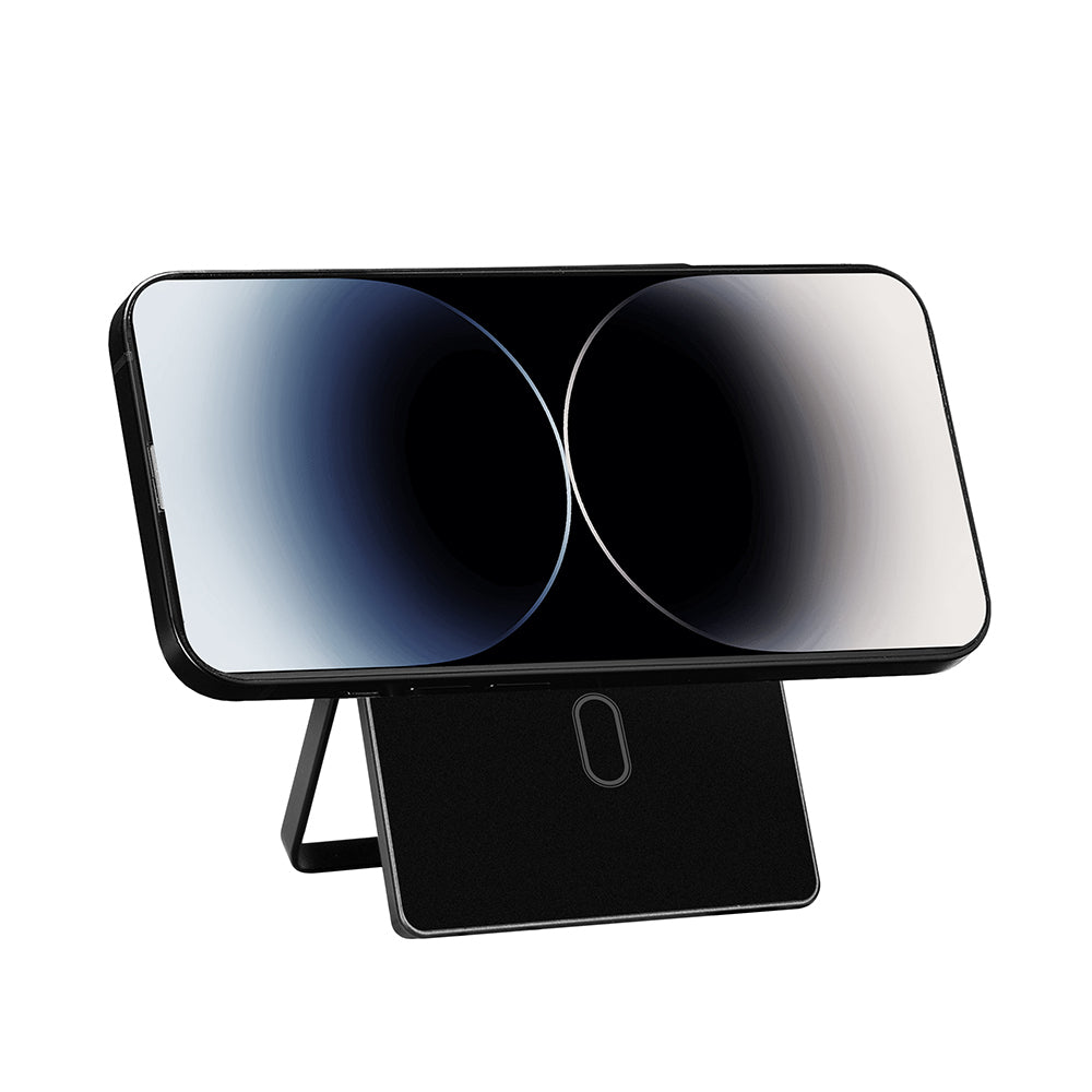 Wiwu MW-007 Warriors Pop-Up Buton Tasarımlı Magnetik Aramid Fiber Metal Standlı Kartlık Titanyum