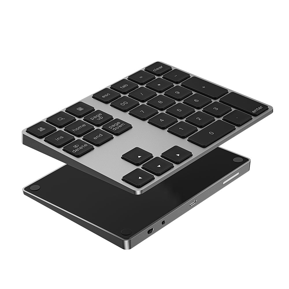 Wiwu NKB-02 Taşınabilir Wireless Sayısal Tuş Takımlı Ofis Keypad Gri