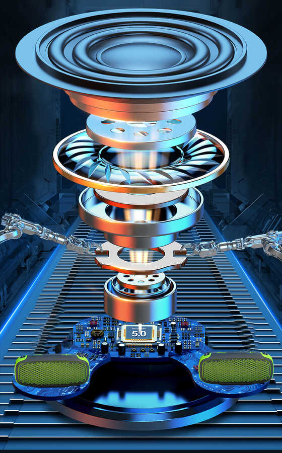 Wiwu P16 Max Bluetooth Speaker Hoparlör Yeşil