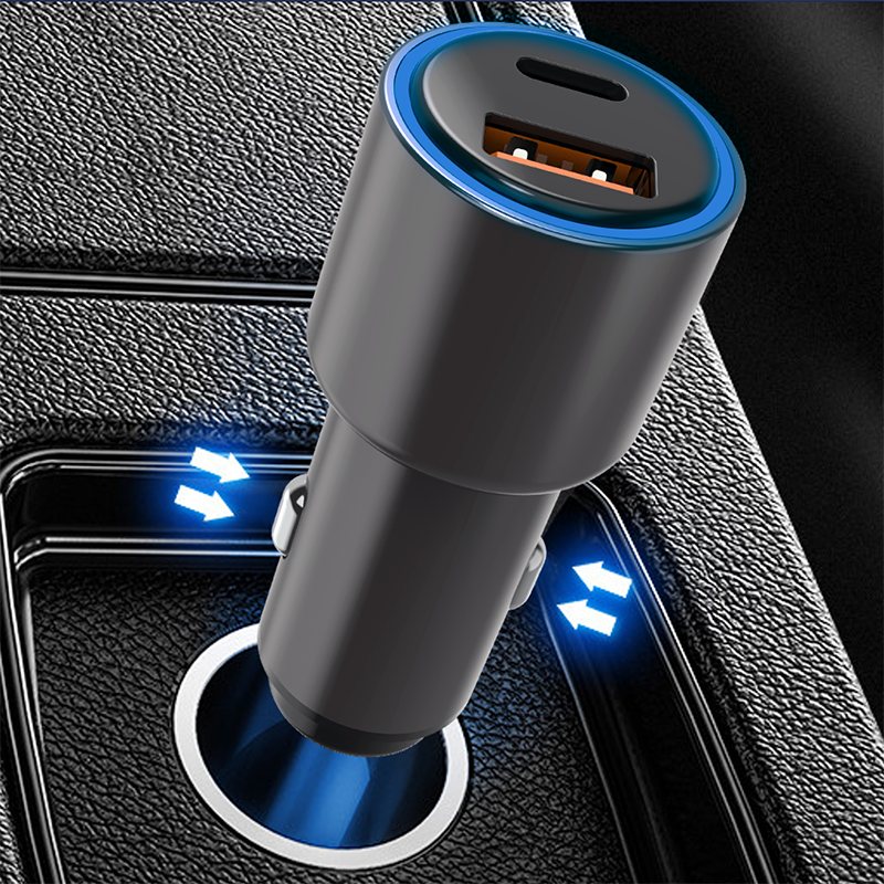 Wiwu PC100 Araç Şarjı Gri