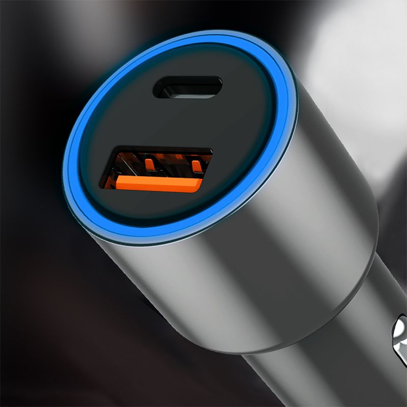 Wiwu PC100 Araç Şarjı Gri