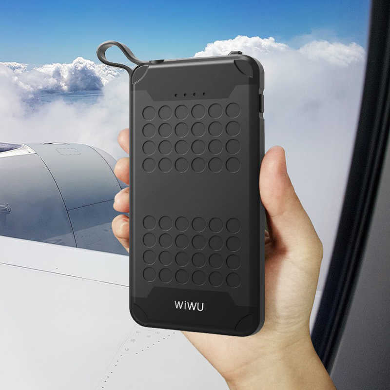 Wiwu PC905 10000 Mah Waterproof Adventurer Suya Dayanıklı Powerbank Siyah