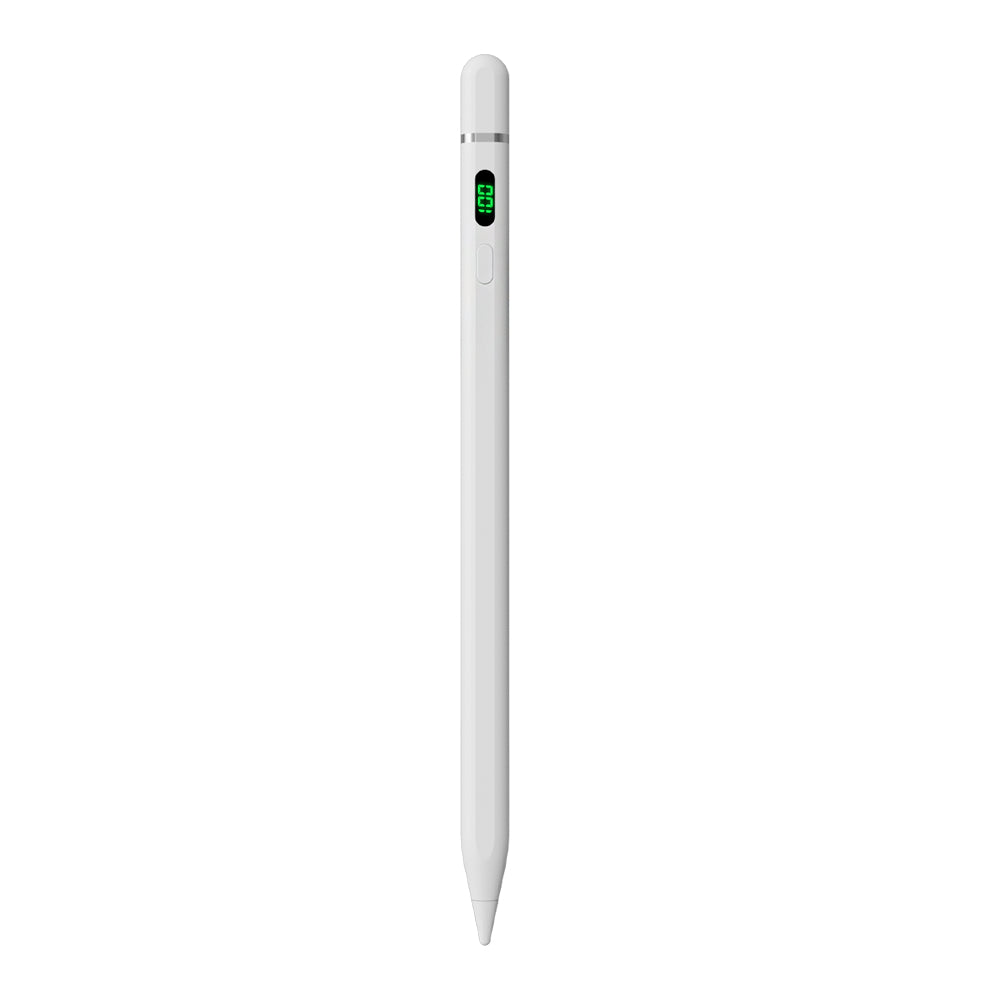 Wiwu Pencil C Pro Dijital Led Göstergeli Dokunmatik Kalem Palm-Rejection Eğim Özellikli Çizim Kalemi Beyaz
