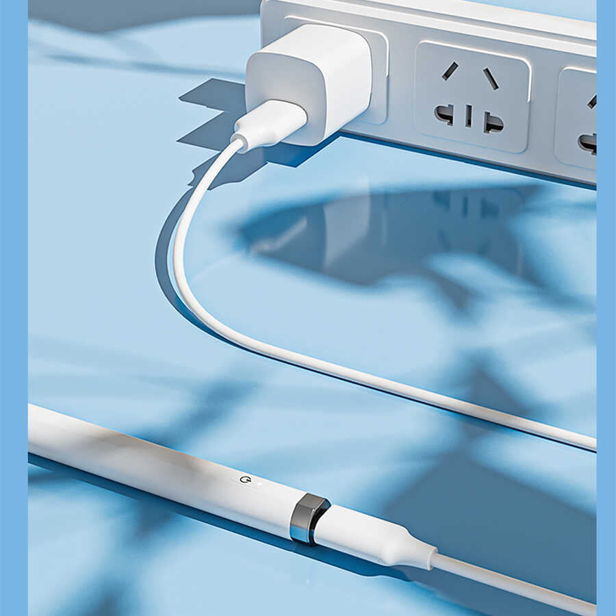 Wiwu Pencil L Dokunmatik Kalem Palm-Rejection Eğim Özellikli Çizim Kalemi Beyaz