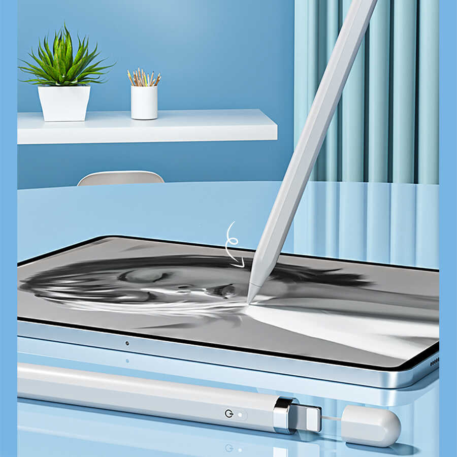 Wiwu Pencil L Dokunmatik Kalem Palm-Rejection Eğim Özellikli Çizim Kalemi Beyaz