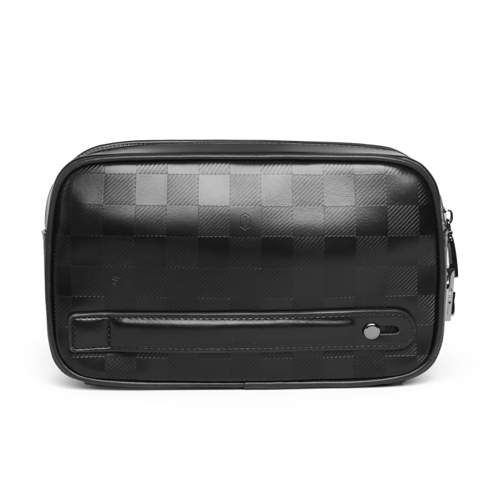 Wiwu Phantom Serisi Numerik Kilitli Yandan Fermuarlı Taşınabilir Mobil Aksesuar Çantası Siyah