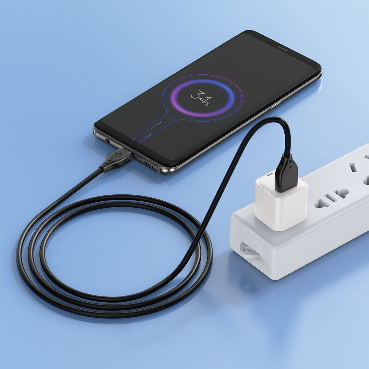 Wiwu Pioneer Wİ-C001 Ultra Esnek Type-C Usb Kablo 1M Siyah