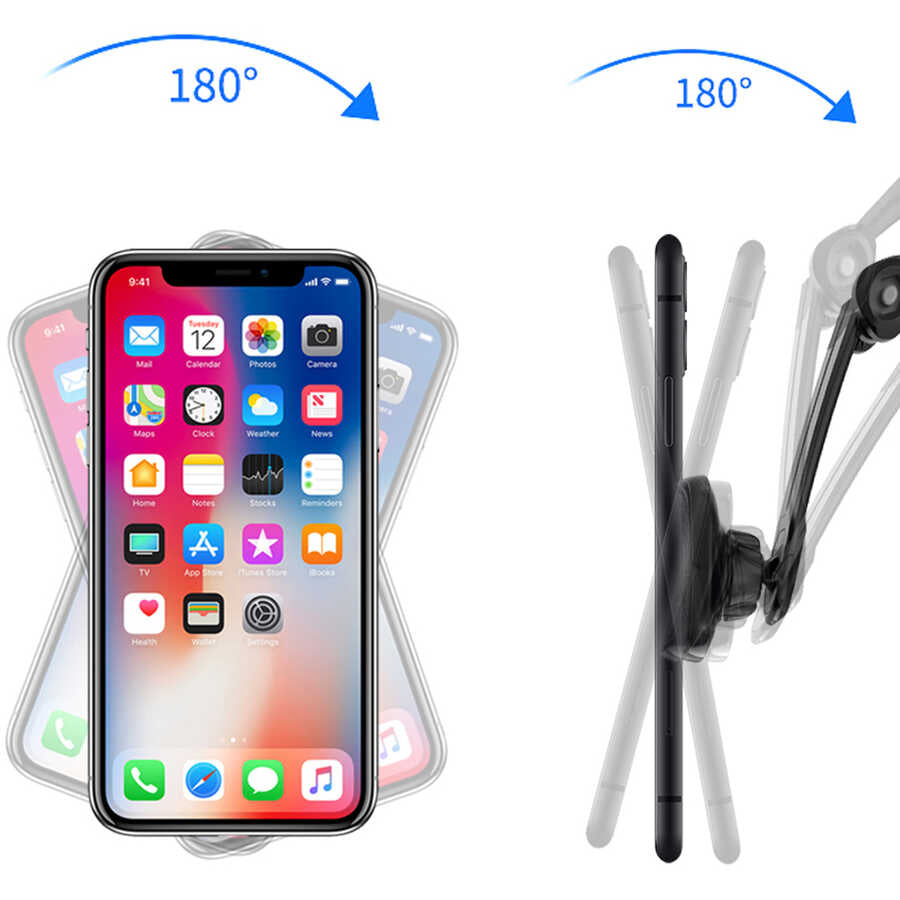 Wiwu PL900 Lotto Magnetik Araç Telefon Tutucu Siyah