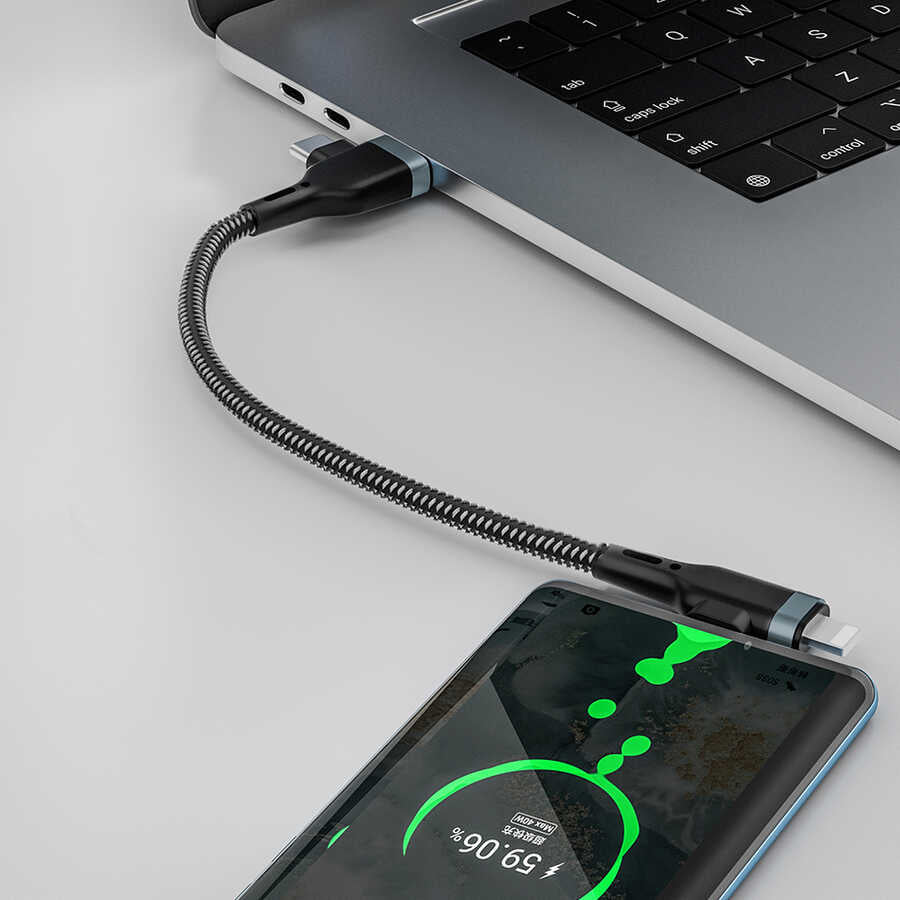 Wiwu Platinum Serisi PT06 4 in 1 Kablo 0.3M Siyah