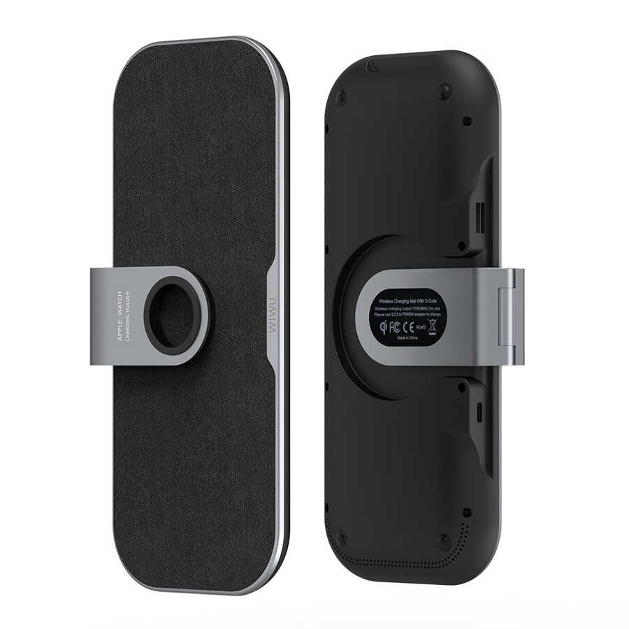 Wiwu Power Air PA3IN1B 3 in 1 Kablosuz Şarj Standı Siyah