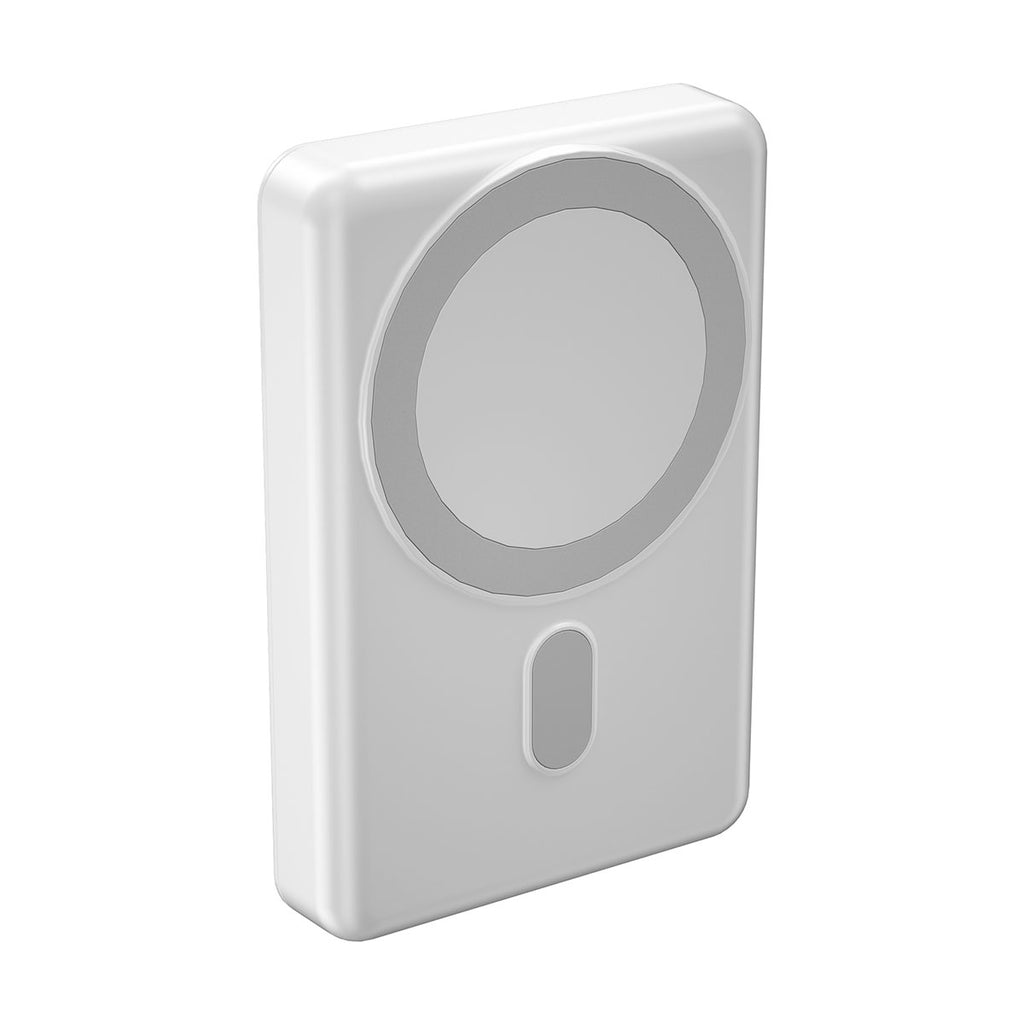 Wiwu PP01 PowerPod Taşınabilir Wireless Şarj ve PD Hızlı Şarj Özellikli Powerbank 20W 10000mAh Beyaz