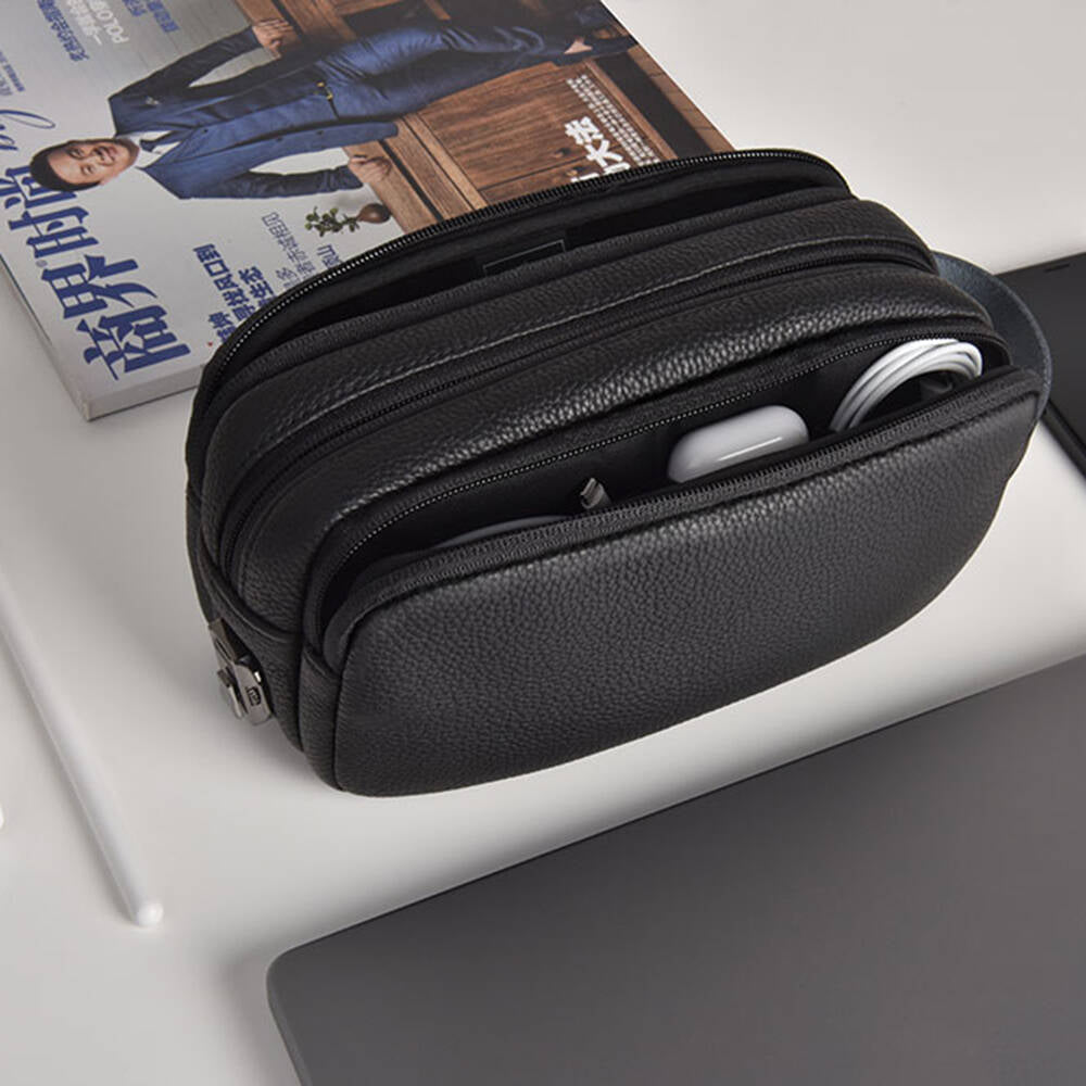 Wiwu Salem Anti-Theft Çok Fonksiyonlu Taşınabilir Mobil Aksesuar Çantası Siyah