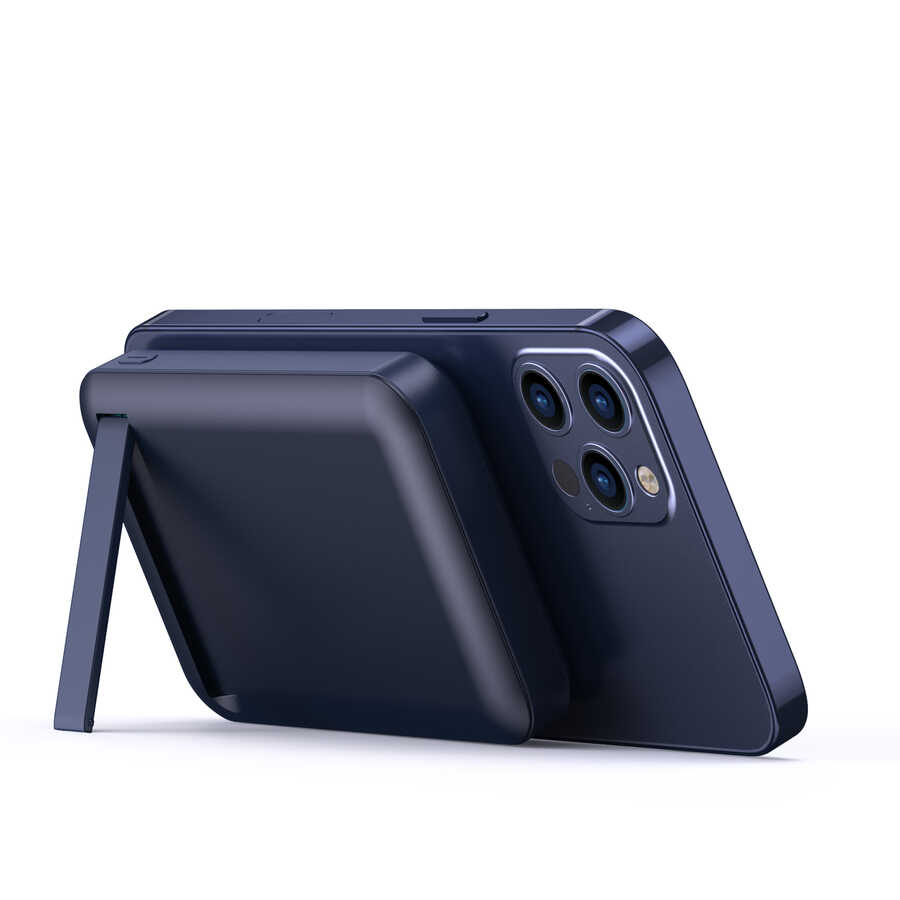 Wiwu SC10000 M-safe Mıknatıslı Wireless Powerbank Mavi