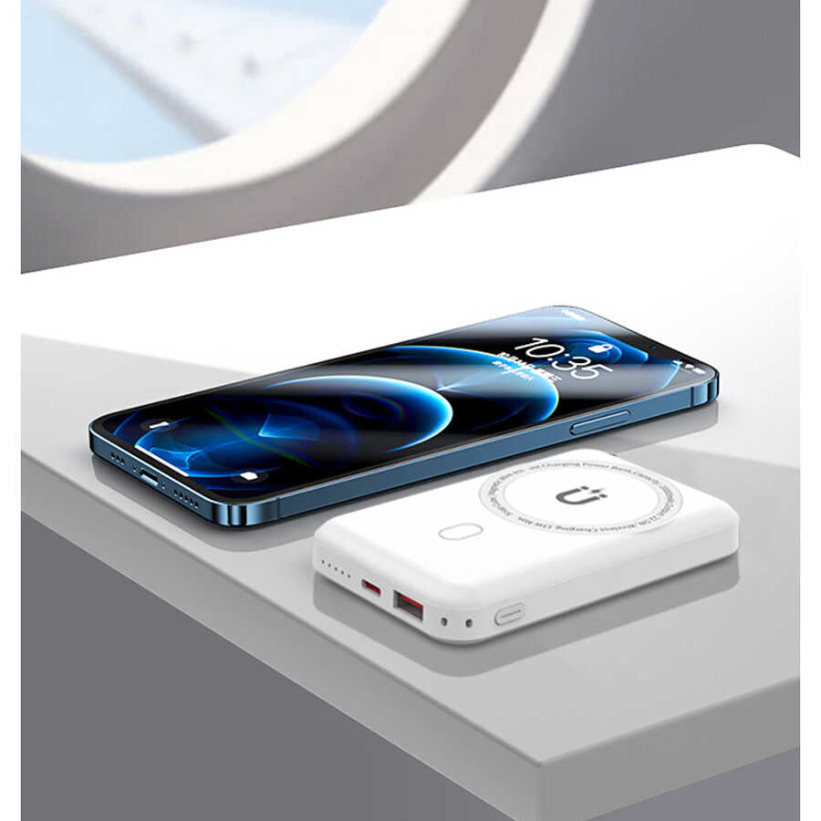 Wiwu SC10000 M-safe Mıknatıslı Wireless Powerbank Mavi